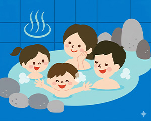 温浴施設でビンゴ