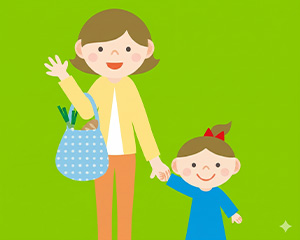 商店街でビンゴ